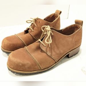 Combers & Toltec Men's brown round toe lace up comfortable boots shoes size 9.5